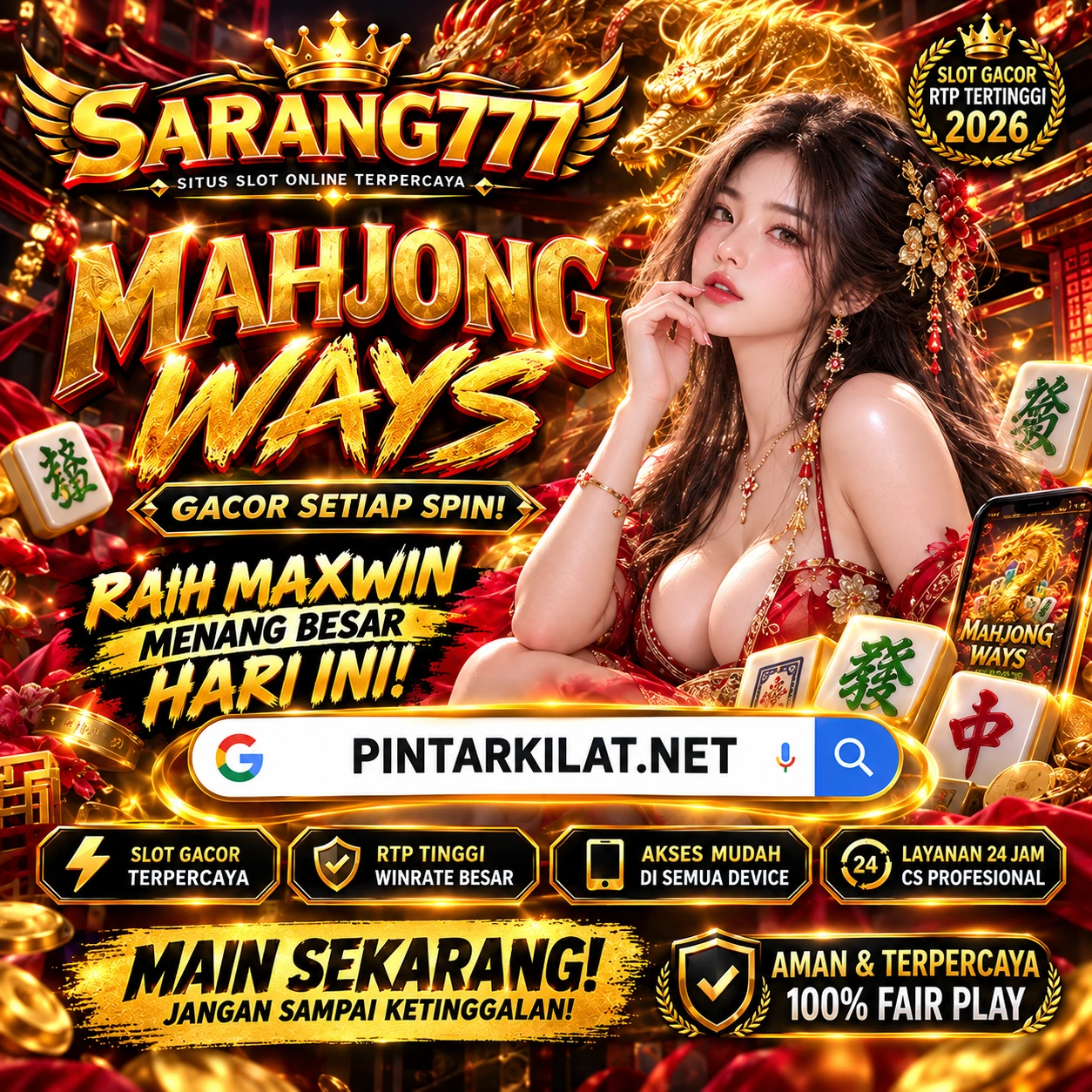 SARANG777 - Mahjong Ways Slot Asli PG Soft Gacor Hari Ini Banyak Muncul Scatter